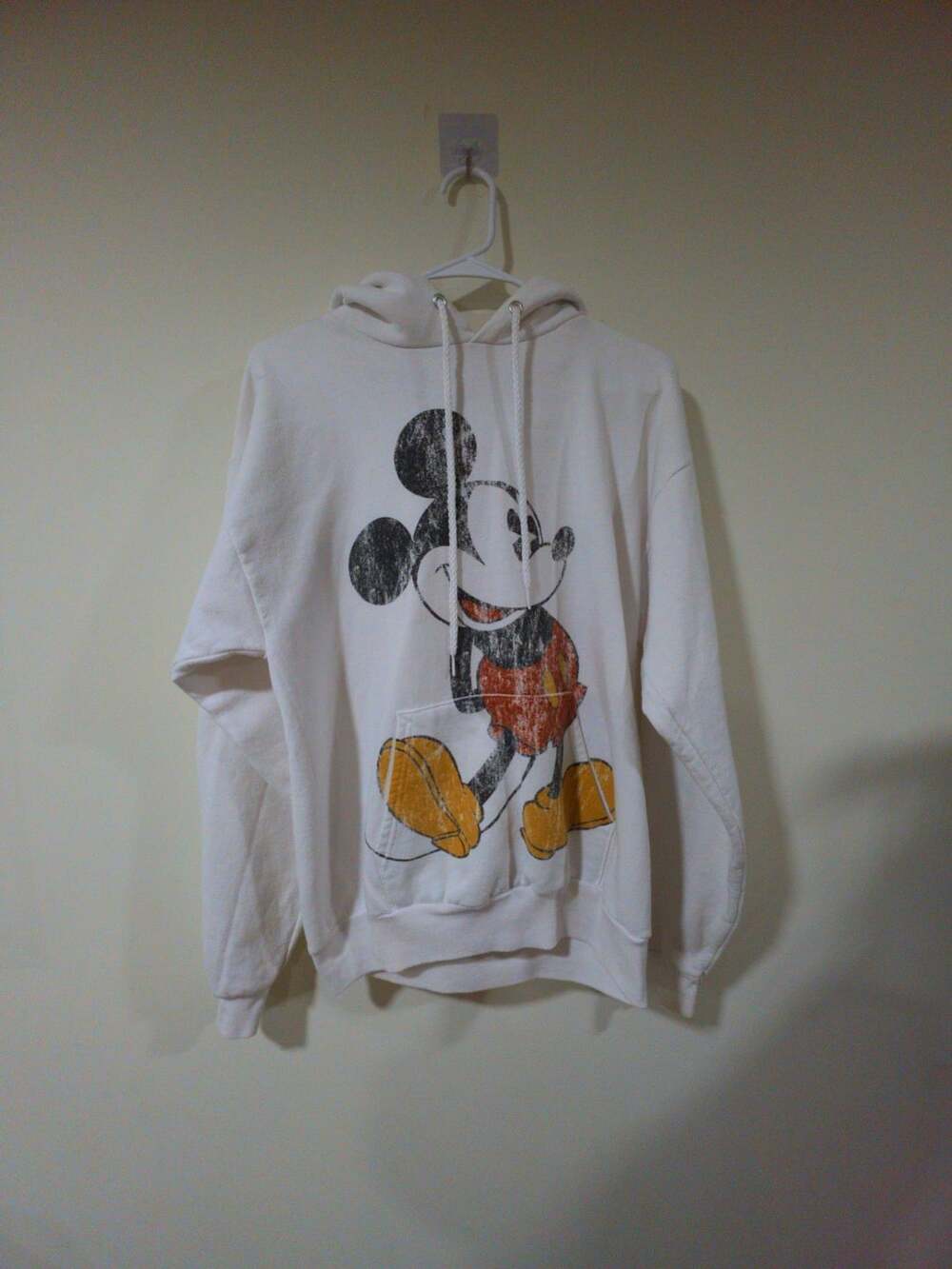 Disney Parks Mickey Mouse Graphic Hoodie White Size Medium